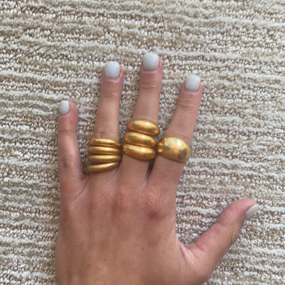 H&M Gold Dome Rings
